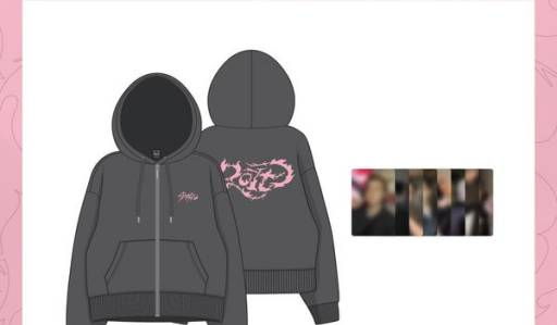 新品未使用 straykids スキズ DOIT Popup フーディ パーカー STRAY KIDS - 'DO IT' POP UP STORE MD ZIP UP HOODIE